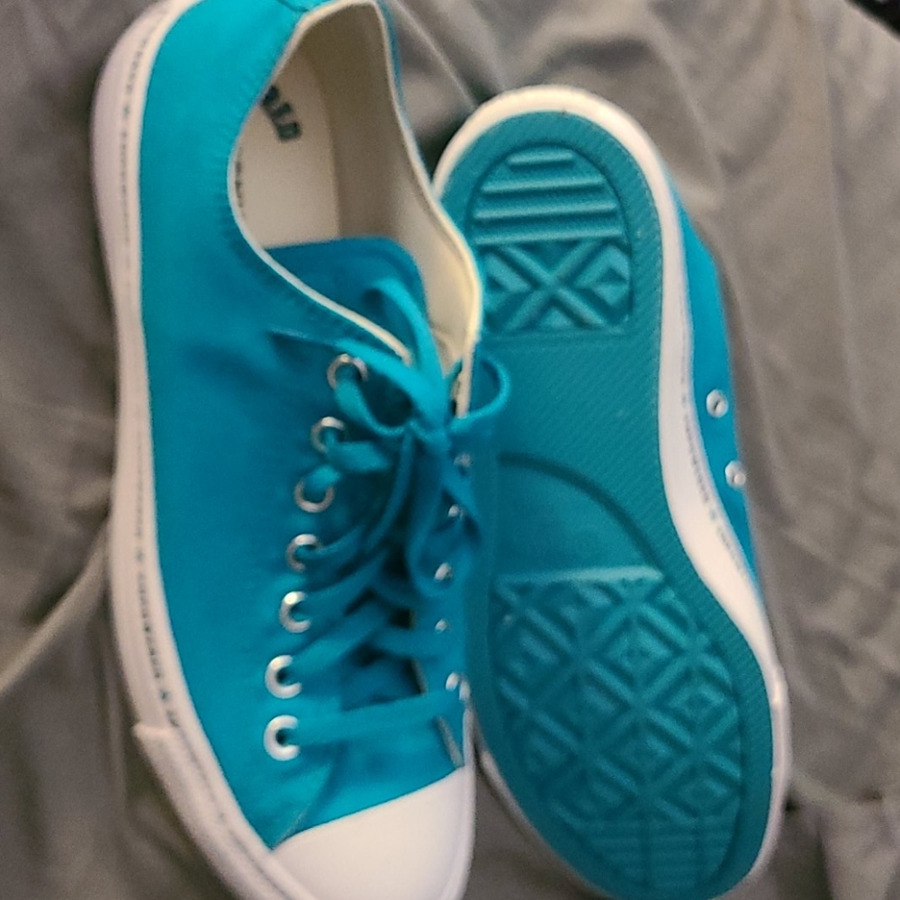 Converse all star empowered teal low rise shoes